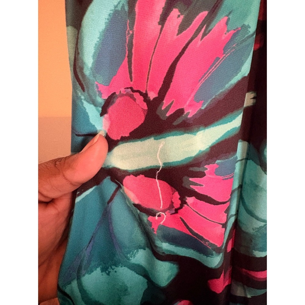 Torrid 2 Floral Butterfly Mini Studio‎ Knit Cinch Front Skater Dress 2x  18 20 - Picture 6 of 13